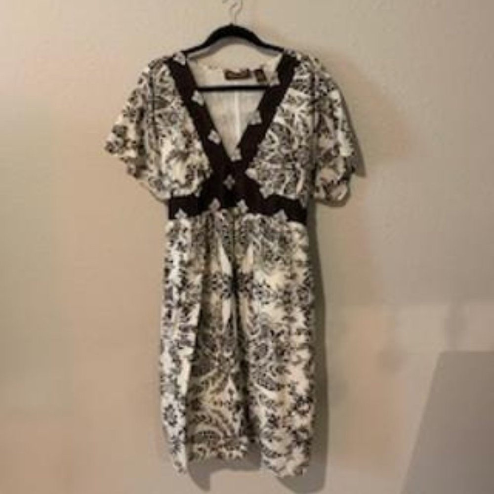 Speed Control New York Maxi Dress -Brown -White